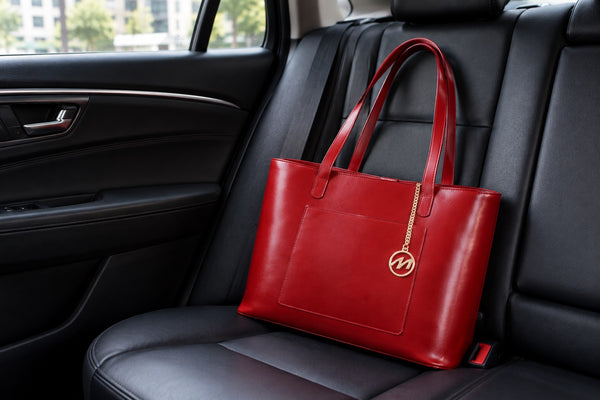 ALYSON | Leather Tablet Tote