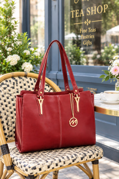 GLENNA | Leather Tablet Tote