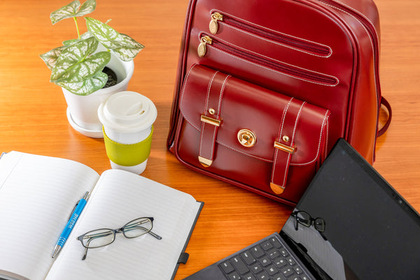 ROBBINS | 11" Leather Business Tablet Backpack