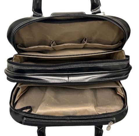 REDWOOD | Leather Wheeled Ladies Laptop Case