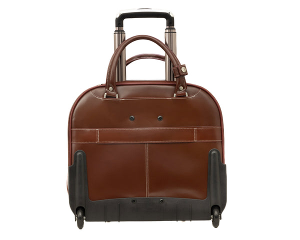 REDWOOD | Leather Wheeled Ladies Laptop Case
