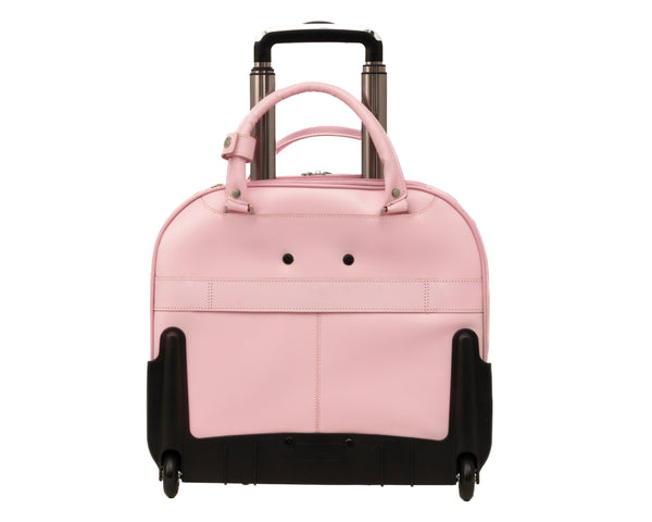 Leather Wheeled Ladies Laptop Case