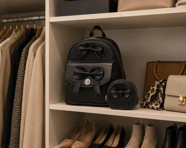 ACADIA | Leather Mini Bow Backpack