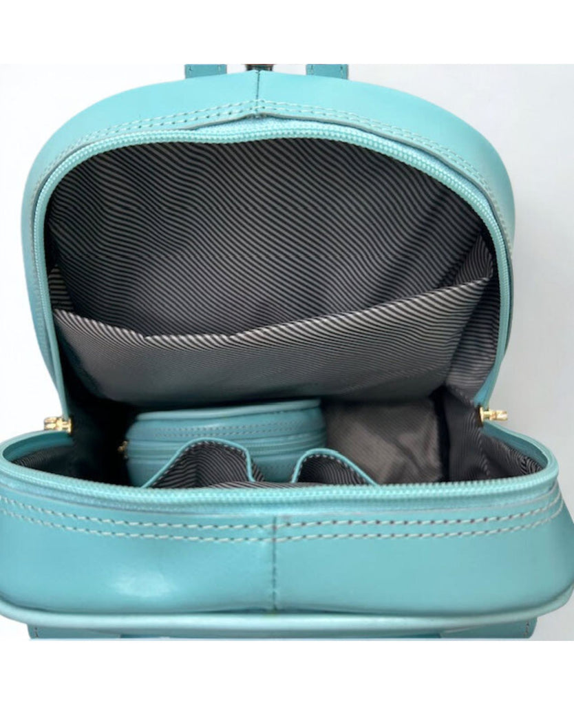 McKleinUSA Acadia Leather Mini Bow Backpack, Pink