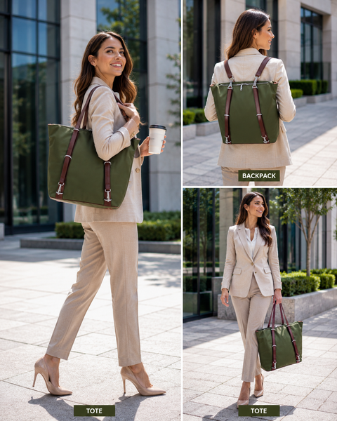 DYLAN | 3-In-1 Nylon Convertible Backpack Tote