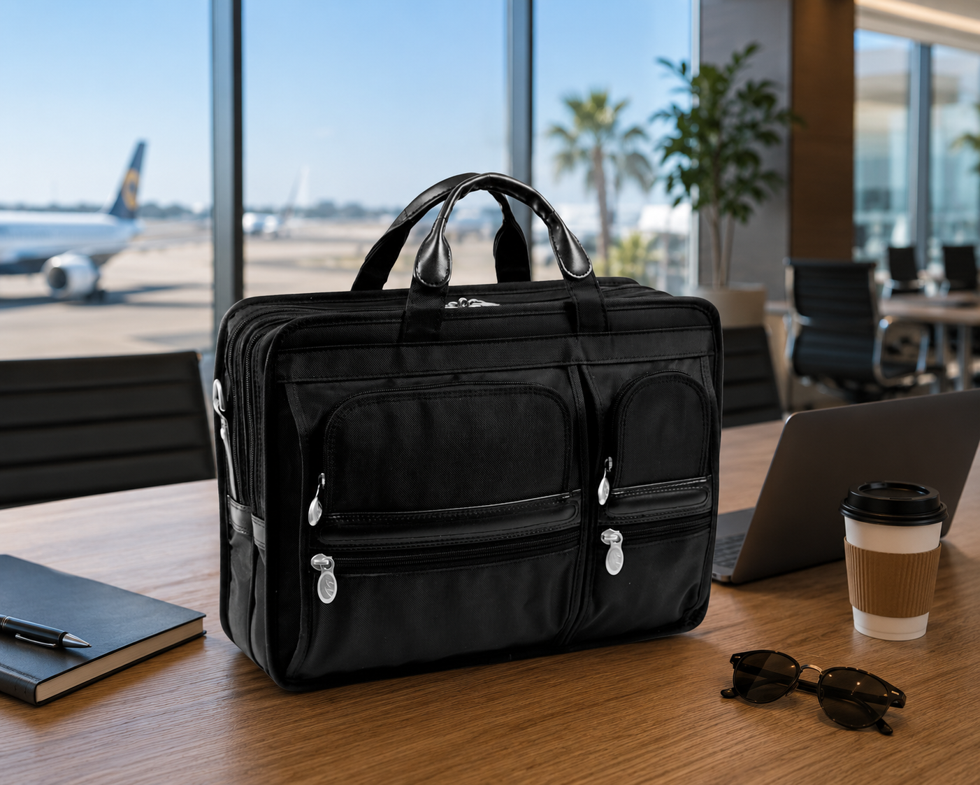HUBBARD | 15” Nylon Dual-Compartment Laptop Briefcase – McKleinUSA