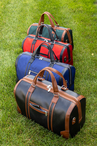 KINZIE | Leather Two-Tone Carry-All Tablet Duffel