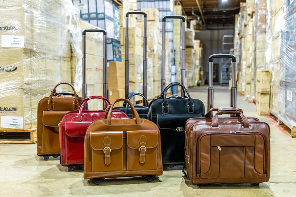 WEST TOWN | 17” Leather Detachable-Wheeled Laptop Case