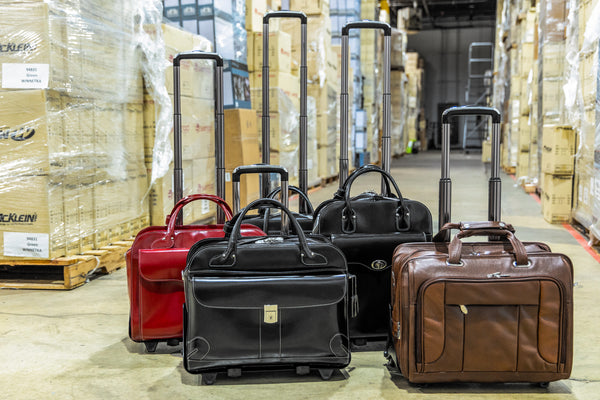 WEST TOWN | 17” Leather Detachable-Wheeled Laptop Case