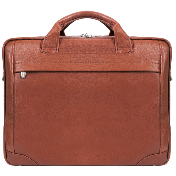 BRIDGEPORT | 17" Large Leather Laptop & Tablet Briefcase