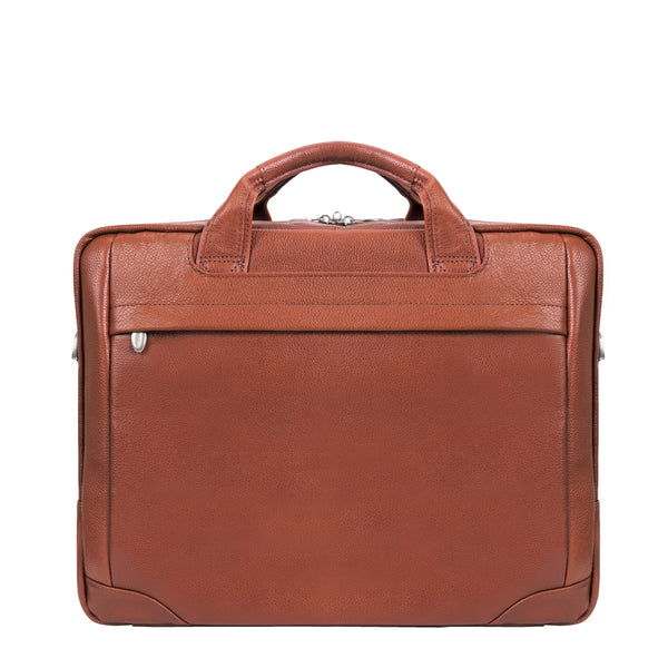 Versatile Medium Leather Briefcase