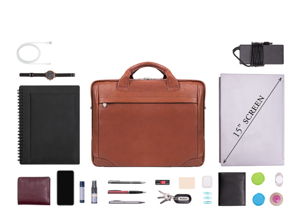 Leather Laptop & Tablet Briefcase for Professionals | McKlein USA ...