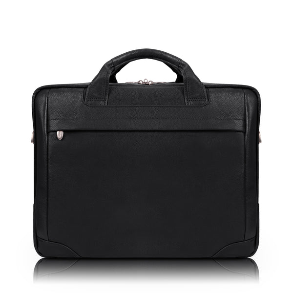 BRONZEVILLE | 15" Medium Leather Laptop & Tablet Briefcase