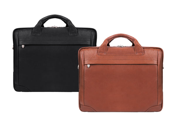 MONTCLARE | 13" Leather Laptop & Tablet Briefcase