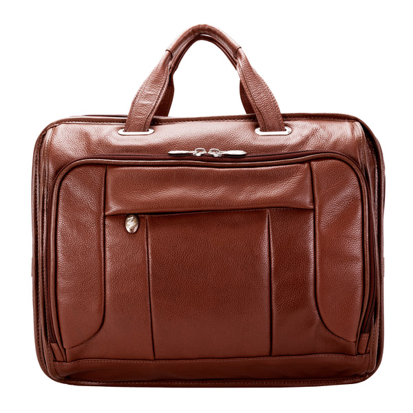 RIVER WEST | 15" Leather Laptop Briefcase