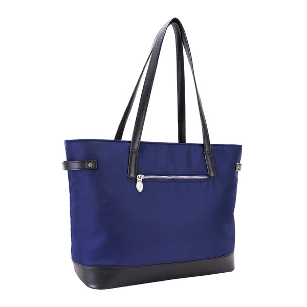 Functional Leather and Nylon Tote