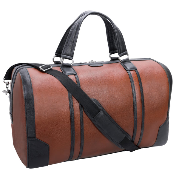 Premium Leather Tablet Duffel Bag