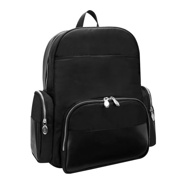 McKlein USA Luxury Leather Trim Backpack