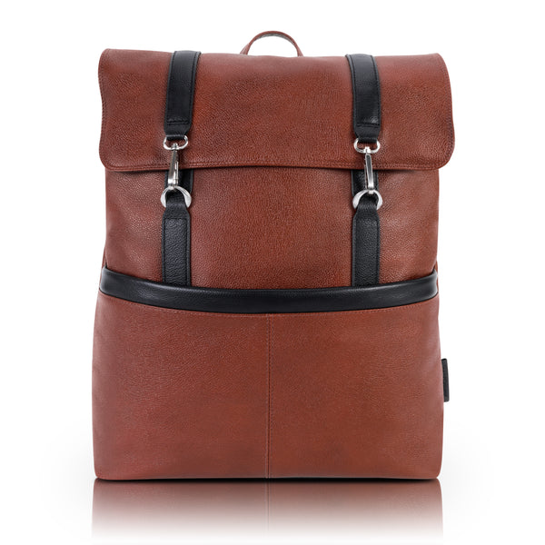 Element Two-tone Leather Backpack - Front View