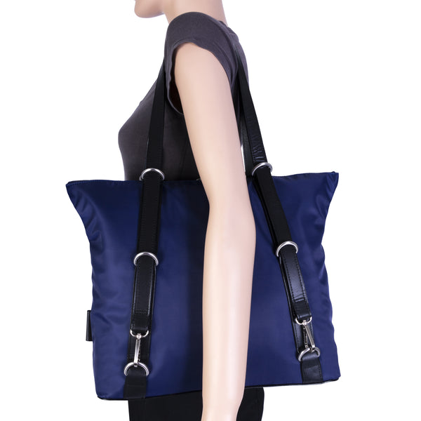 Elegant Blue Travel Backpack Tote for Women