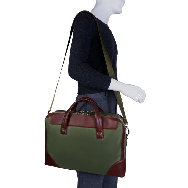 HARPSWELL | 17” Nylon Dual-Compartment Laptop Briefcase