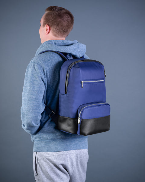 Brooklyn Premium Blue Laptop Backpack for Men