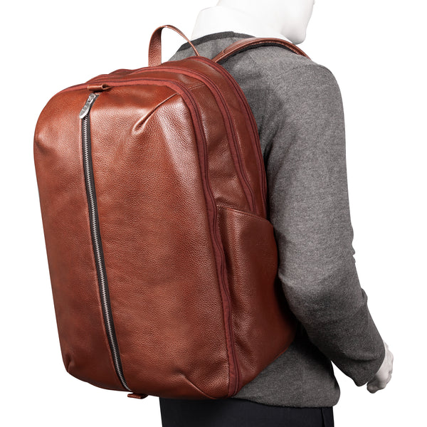 ENGLEWOOD | 17” Leather Carry-All Weekend Laptop Backpack