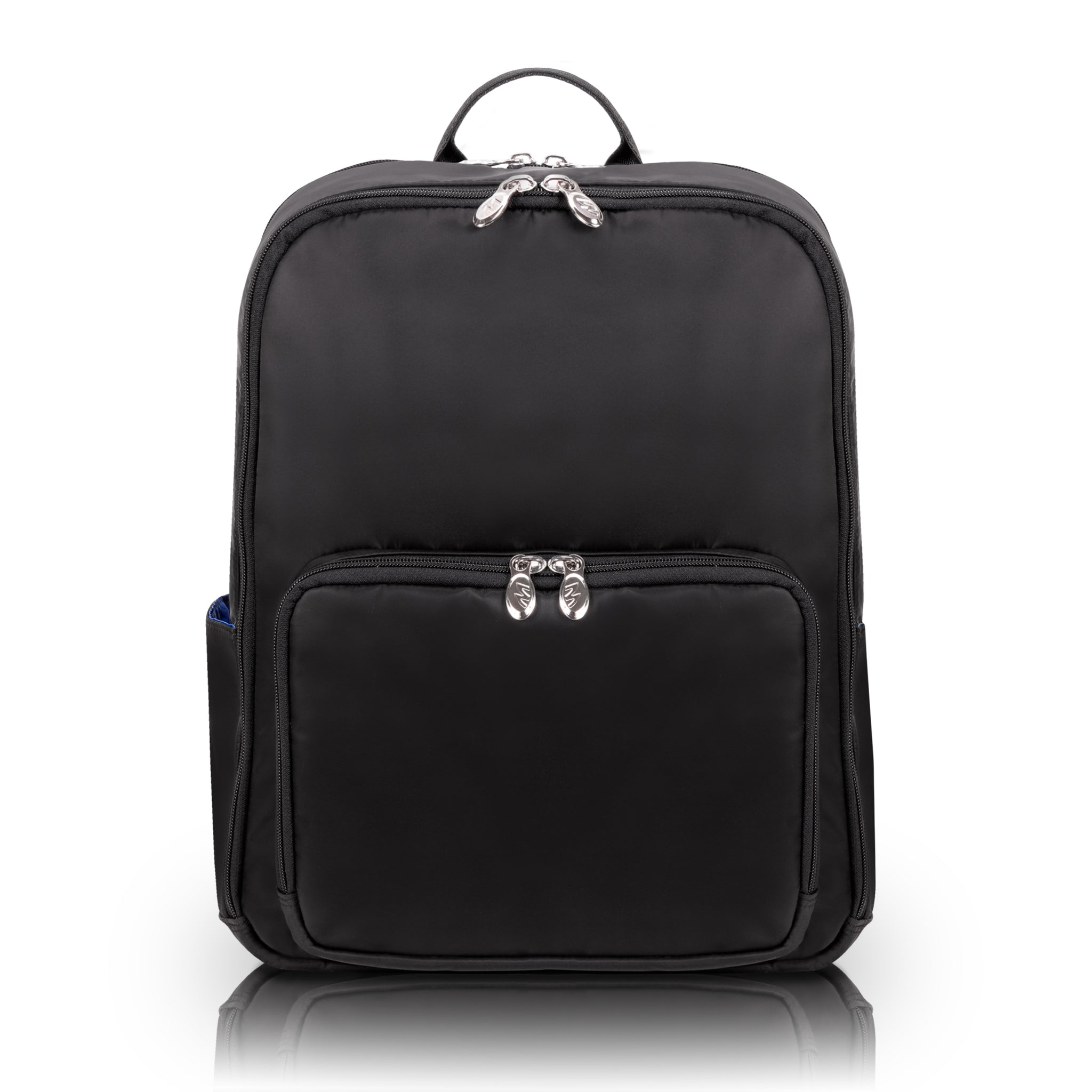 15" Nylon Dual-Compartment Backpack Front View