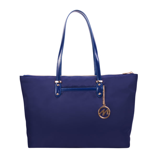 Premium Blue Nylon Tote Bag - 15” Stylish Choice