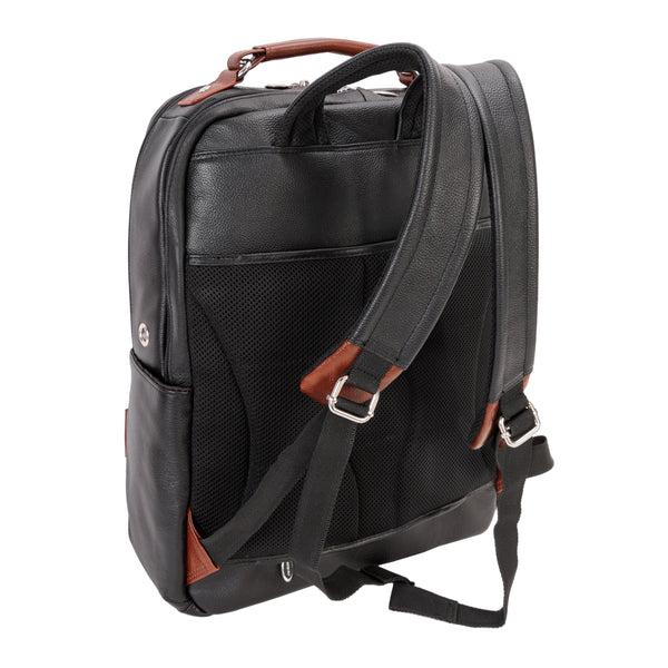 Professional Two-Tone 17” Leather Tech Bag