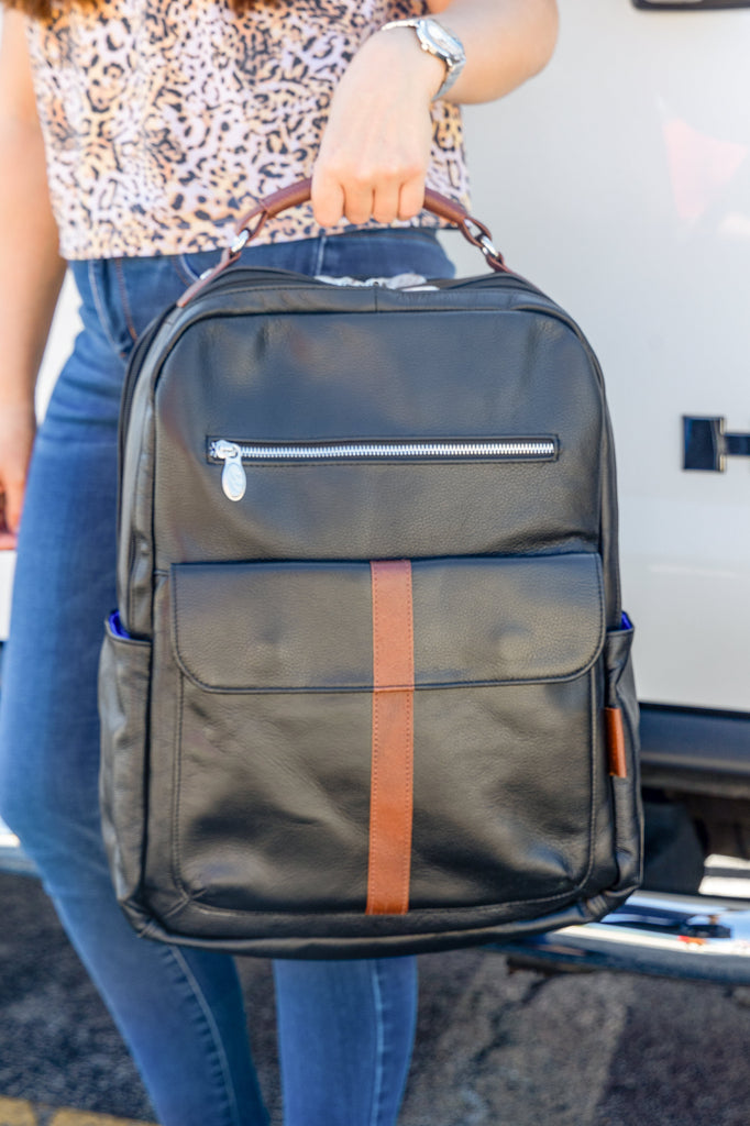 Magnolia™ Fingerprint Lock Backpack Men Backpack 17 Laptop Backpack –  Camel Mountain