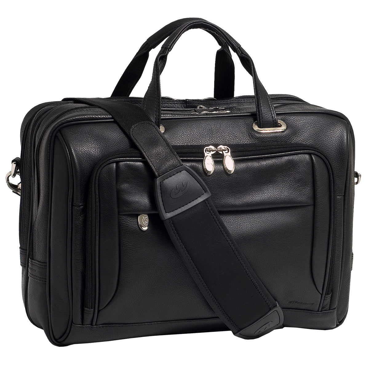WEST LOOP | 17” Leather Expandable Laptop Briefcase – McKleinUSA