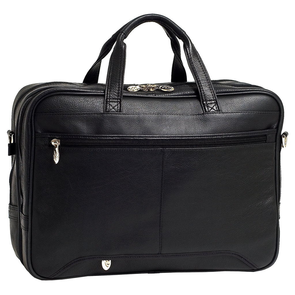 WEST LOOP | 17” Leather Expandable Laptop Briefcase – McKleinUSA
