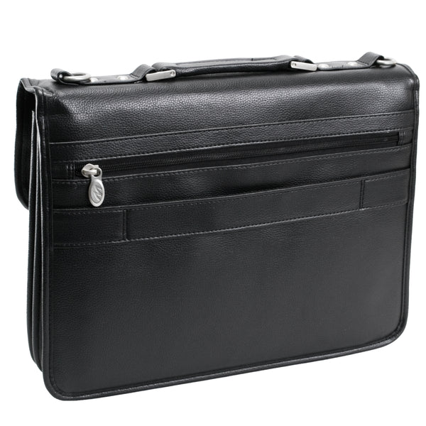 Chic and Functional 17” Leather Detachable-Wheeled Case - Chicago