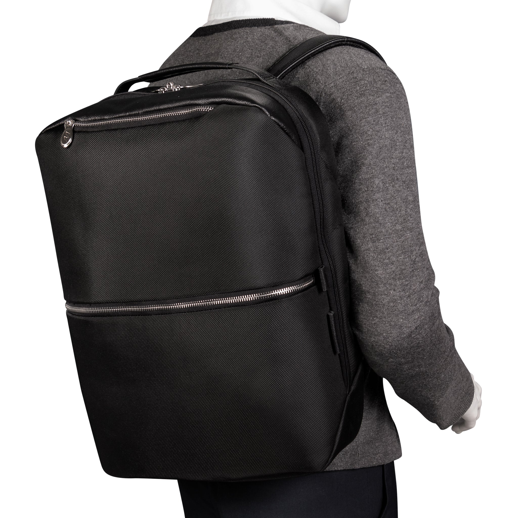 EAST SIDE | 17” Nylon 2-In-1 Laptop Cross-Body & Backpack – McKleinUSA