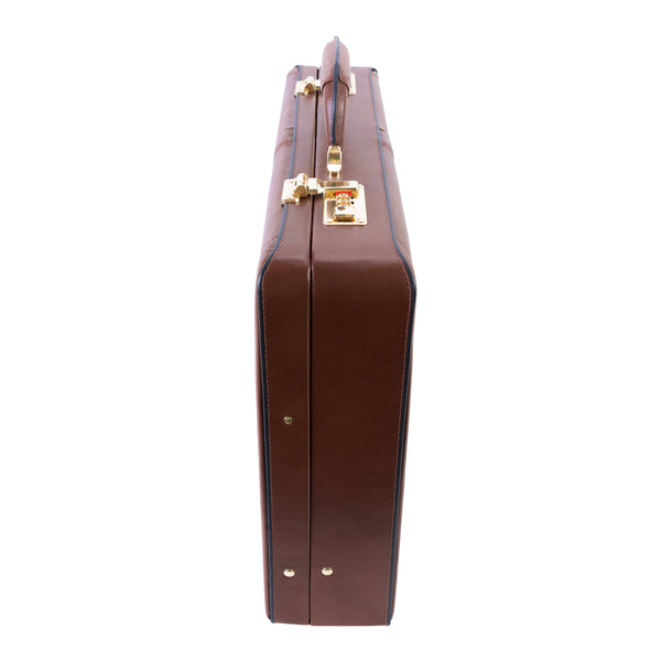 McKlein USA Luxury Leather Briefcase Side View