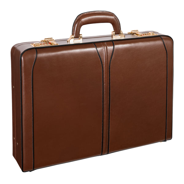 McKlein USA Lawson Luxury Brown Leather Briefcase