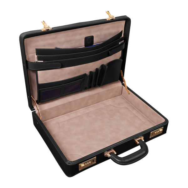 Elegant Lawson Leather Briefcase Interior