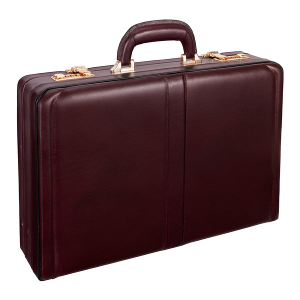 Elegant Brown Leather Women's Work Briefcase