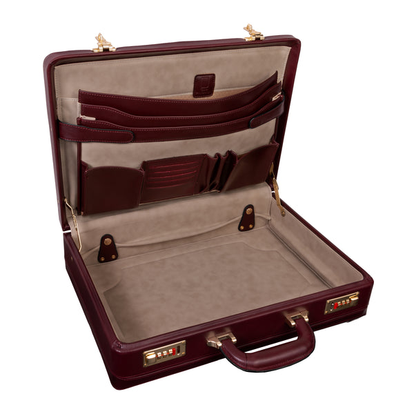 Turner Leather Business Briefcase Interior