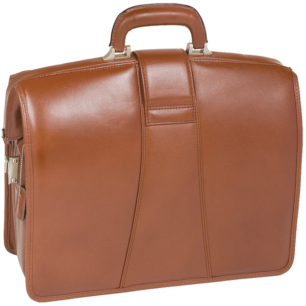 HARRISON | 17" Leather Partners Laptop Briefcase