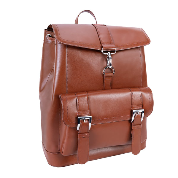 15” Leather Laptop - Hagen Brown Bag