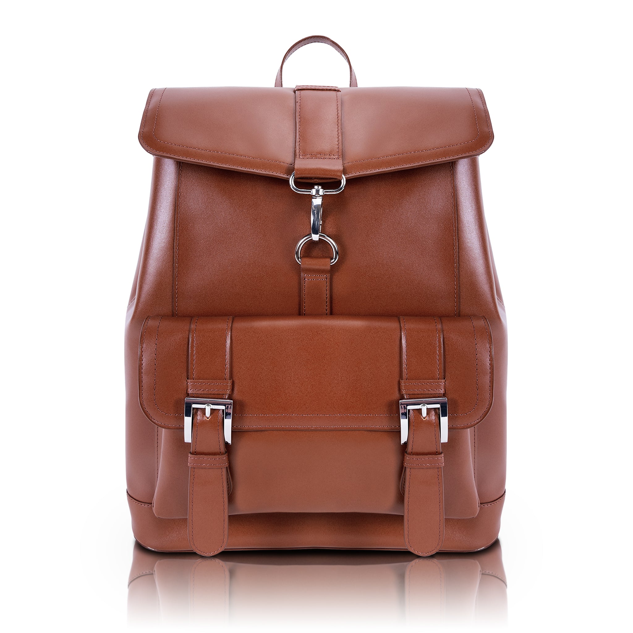 Mcklein hagen leather laptop backpack Clearance