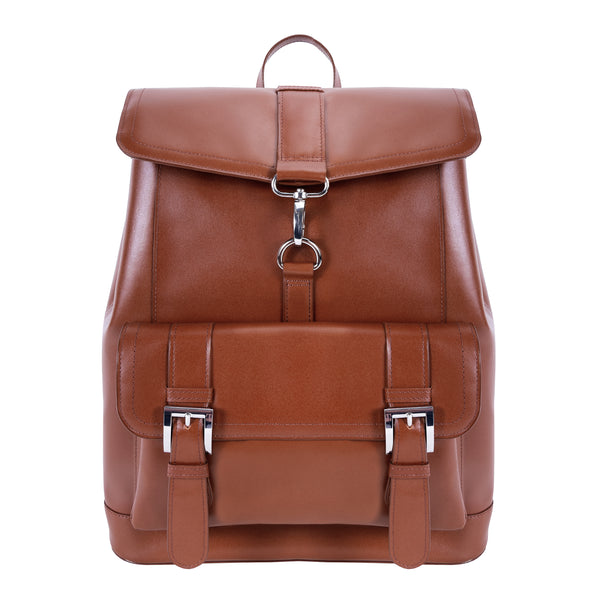 Premium 15” Leather Tech Backpack