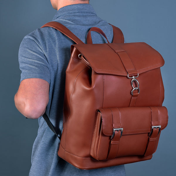 Leather Carry-All: 15” Laptop Bag