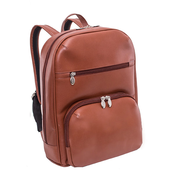 8804 15" Leather Laptop Backpack
