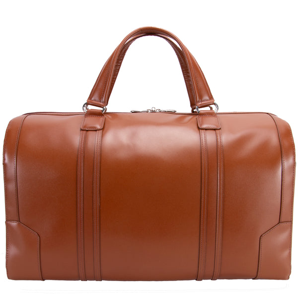 KINZIE |  20” Leather Carry-All Tablet Duffel