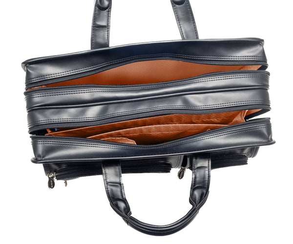 McKlein Clinton - Leather Detachable-Wheeled Laptop Bag