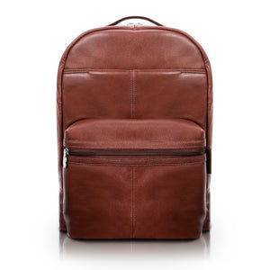 american leather co mullen backpack Premium 15” Leather Dual-Compartment Laptop Backpack