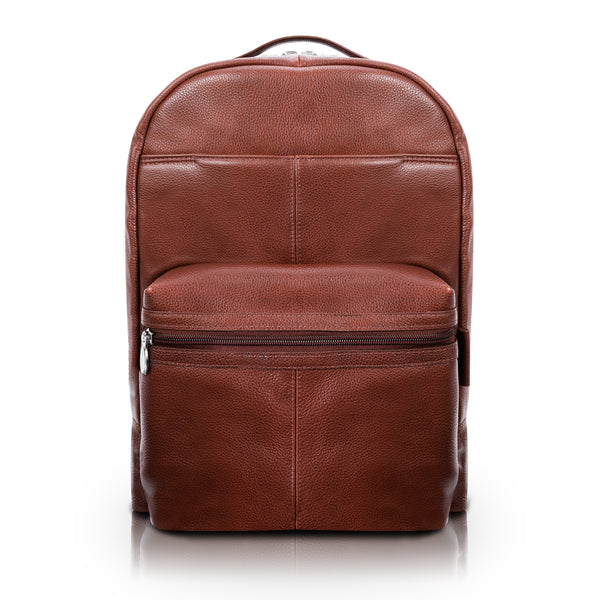 Parker: 15” Leather Dual-Compartment Backpack